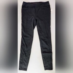 Athleta Womens Med Metro High Waisted Leggings Black Workout Yoga Pants Stretch